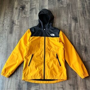 The North Face Boys Warm Storm Fleece Lined Rain Jacket Size XL 20 Summit Gold